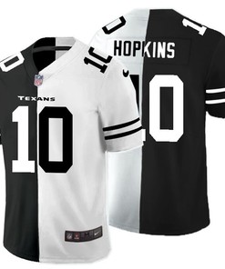 Houston Texans Deandre Hopkins #10 Nfl 2020 Black And White Jersey - Robokeg