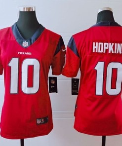 Houston Texans Deandre Hopkins #10 Nfl 2020 Red Womens Jersey - Robokeg