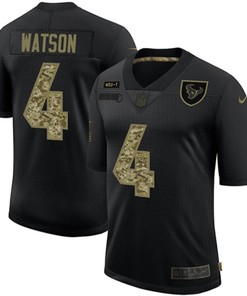 Houston Texans Deshaun Watson #4 Nfl 2020 Black Camo Jersey - Robokeg