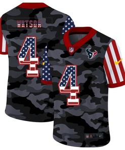 Houston Texans Deshaun Watson #4 Nfl 2020 Camo Black Jersey - Robokeg