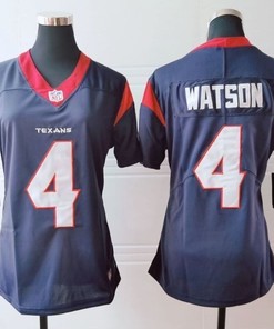 Houston Texans Deshaun Watson #4 Nfl 2020 Navy Womens Jersey - Robokeg