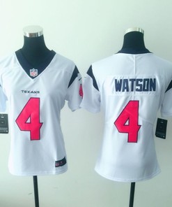 Houston Texans Deshaun Watson #4 Nfl 2020 White Womens Jersey - Robokeg