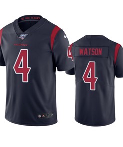 Houston Texans Deshaun Watson Navy 100th Season Color Rush Jersey - Robokeg