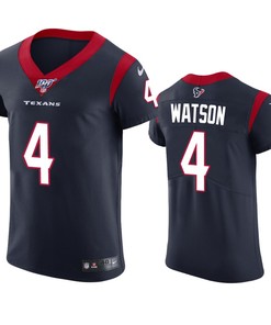 Houston Texans Deshaun Watson Navy 100th Season Vapor Elite Jersey - Robokeg