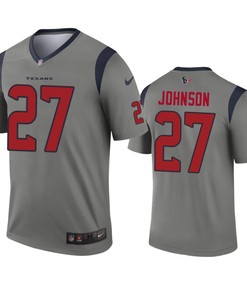 Houston Texans Duke Johnson Gray Inverted Legend Jersey - Robokeg