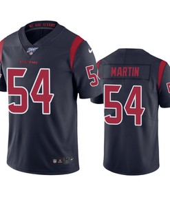 Houston Texans Jacob Martin Navy 100th Season Color Rush Jersey - Robokeg
