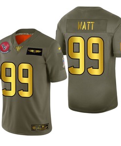 Houston Texans J.j. Watt 2019 Salute To Service Nfl 100 Mens Jersey Metallic - Robokeg