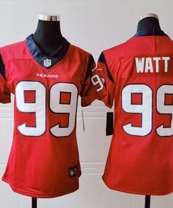 Houston Texans Jj Watt #99 Nfl 2020 Red Womens Jersey - Robokeg
