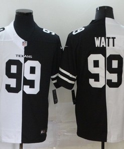 Houston Texans Justin James Watt #99 Nfl 2020 Black And White Jersey - Robokeg
