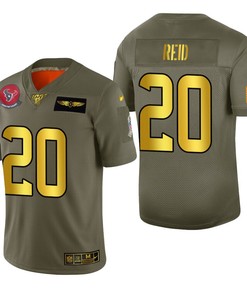 Houston Texans Justin Reid 2019 Salute To Service Nfl 100 Mens Jersey Metallic - Robokeg