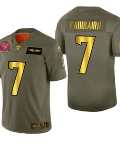 Houston Texans Kaimi Fairbairn 2019 Salute To Service Nfl 100 Mens Jersey Metallic - Robokeg