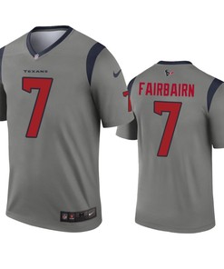 Houston Texans Kaimi Fairbairn Gray Inverted Legend Jersey - Robokeg