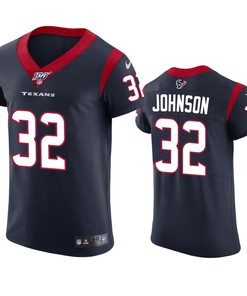 Houston Texans Lonnie Johnson Jr. Navy 100th Season Vapor Elite Jersey - Robokeg