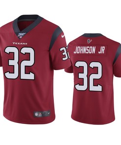 Houston Texans Lonnie Johnson Jr. Red 100th Season Vapor Limited Jersey - Robokeg