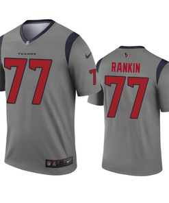 Houston Texans Martinas Rankin Gray Inverted Legend Jersey - Robokeg
