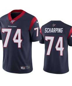 Houston Texans Max Scharping Navy 100th Season Vapor Limited Jersey - Robokeg