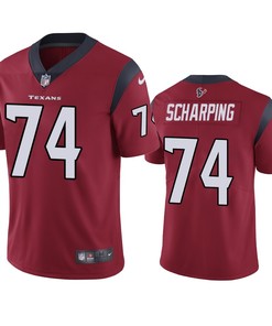 Houston Texans Max Scharping Red Vapor Limited Jersey - Robokeg