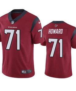 Houston Texans Tytus Howard Red Vapor Limited Jersey - Robokeg