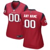 Houston Texans Womens Alternate Custom Game Jersey Red Custom Jerseys Nfl - Robokeg