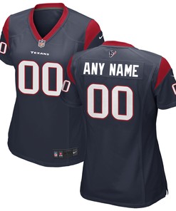 Houston Texans Womens Custom Game Jersey Navy Custom Jerseys Nfl - Robokeg