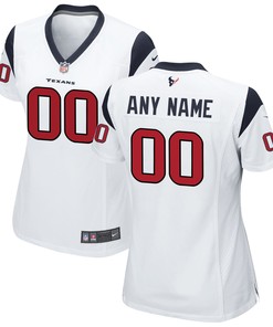 Houston Texans Womens Custom Game Jersey - White Custom Jerseys Nfl - Robokeg