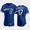 Hunter Dozier 17 Kansas City Royals 2022-23 Blue Men's Jersey - Robokeg