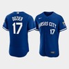 Hunter Dozier 17 Kansas City Royals Men's 2022-23 Alternate Jersey - Royal Jersey - Robokeg