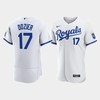 Hunter Dozier 17 Kansas City Royals Men's 2022-23 Home Jersey - White Jersey - Robokeg