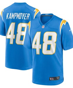 Hunter Kampmoyer Los Angeles Chargers Player Game Jersey - Powder Blue Nfl - Robokeg