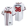 Ian Anderson Jersey, Atlanta Braves White 2022-23 Gold Program Jersey - Robokeg