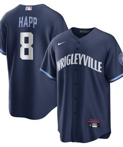 Ian Happ Chicago Cubs 2021 City Connect Replica Player Jersey - Navy Mlb - Robokeg