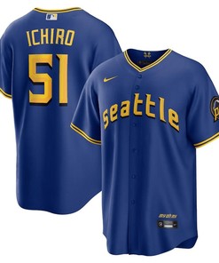 Ichiro Suzuki 51 Seattle Mariners 2023 City Connect Game Jersey - Royal - Robokeg