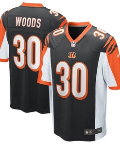 Ickey Woods Cincinnati Bengals Nike Game Retired Player Jersey - Black - Robokeg