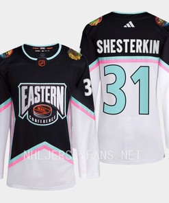 Igor Shesterkin 31 New York Rangers 2023 All-Star Game Jersey Black Equipment - Robokeg