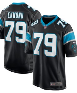 Ikem Ekwonu Carolina Panthers 2022 Nfl Draft First Round Pick Game Jersey - Black - Robokeg