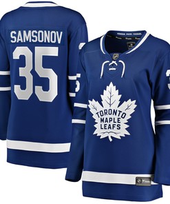 Ilya Samsonov Toronto Maple Leafs Fanatics Branded Womens Home Breakaway Player Jersey - Blue Nhl - Robokeg