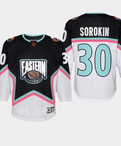 Ilya Sorokin 30 New York Islanders 2023 All-Star Game Jersey Black Equipment - Robokeg