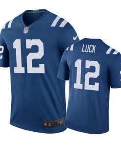 Indianapolis Colts #12 Andrew Luck Nike Color Rush Royal Jersey - Robokeg