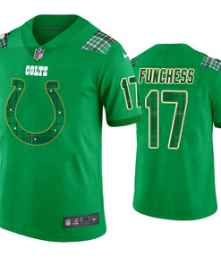 Indianapolis Colts #17 Devin Funchess Jersey St. Patricks Day Kelly Green - Mens - Robokeg