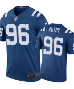Indianapolis Colts #96 Denico Autry Nike Color Rush Royal Jersey - Robokeg