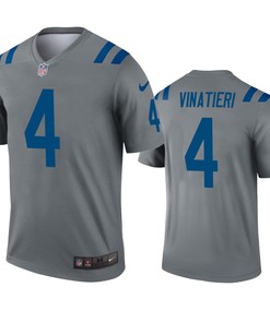 Indianapolis Colts Adam Vinatieri Gray Inverted Legend Jersey - Robokeg