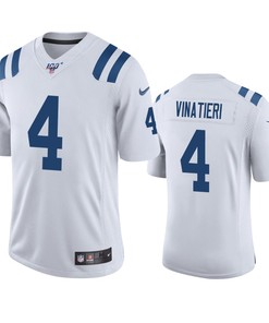 Indianapolis Colts Adam Vinatieri White 100th Season Vapor Limited Jersey - Robokeg
