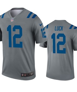 Indianapolis Colts Andrew Luck Gray Inverted Legend Jersey - Robokeg
