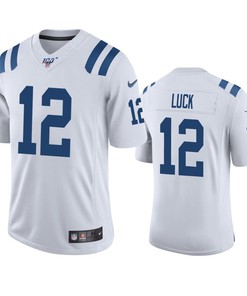 Indianapolis Colts Andrew Luck White 100th Season Vapor Limited Jersey - Robokeg