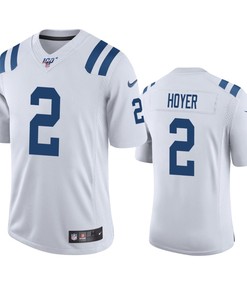 Indianapolis Colts Brian Hoyer White 100th Season Vapor Limited Jersey - Robokeg