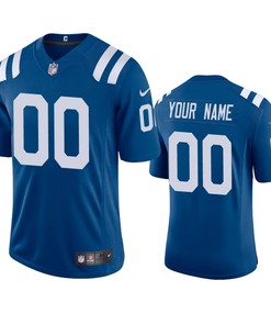 Indianapolis Colts Custom Royal 2020 Vapor Limited Jersey - Mens - Robokeg