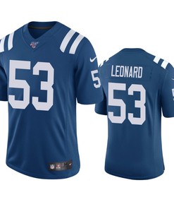 Indianapolis Colts Darius Leonard Royal 100th Season Vapor Limited Jersey - Robokeg