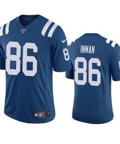Indianapolis Colts Dontrelle Inman Royal 100th Season Vapor Limited Jersey - Robokeg