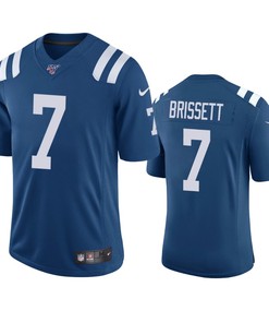Indianapolis Colts Jacoby Brissett Royal 100th Season Vapor Limited Jersey - Robokeg