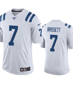 Indianapolis Colts Jacoby Brissett White 100th Season Vapor Limited Jersey - Robokeg